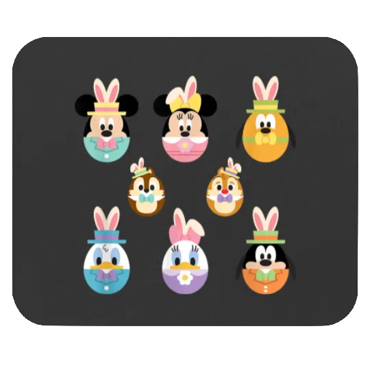 Disney Mickey And Friends Cute Easter Bunny Ears Mouse Pads