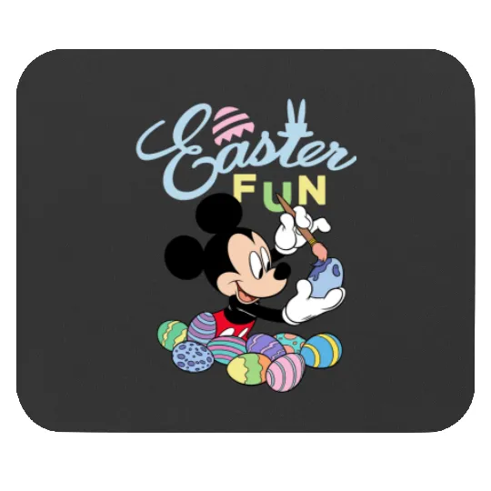 Disney Mickey Mouse Easter Fun Painting Eggs0 Mouse Pads