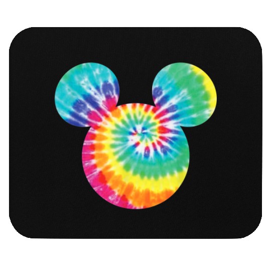 Disney Mickey Mouse Icon Rainbow Tie Dye Short S Mouse Pads