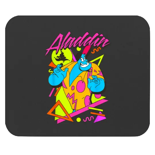 Disney Aladdin Genie Retro Abstract 90s Print Graphic Mouse Pads