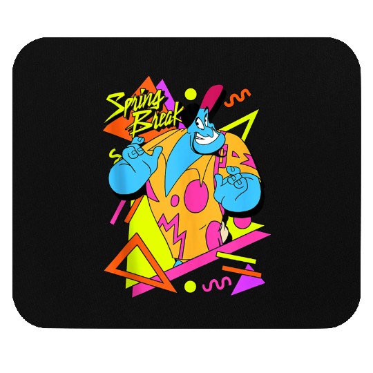 disneys Aladdin Genie Spring Break 90's Style Portrait Mouse Pads