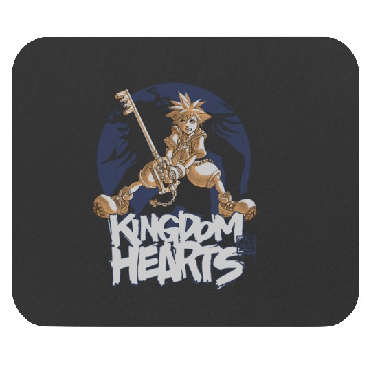Disney Kingdom Hearts Sora Warrior Stance Graffiti Vintage Mouse Pads