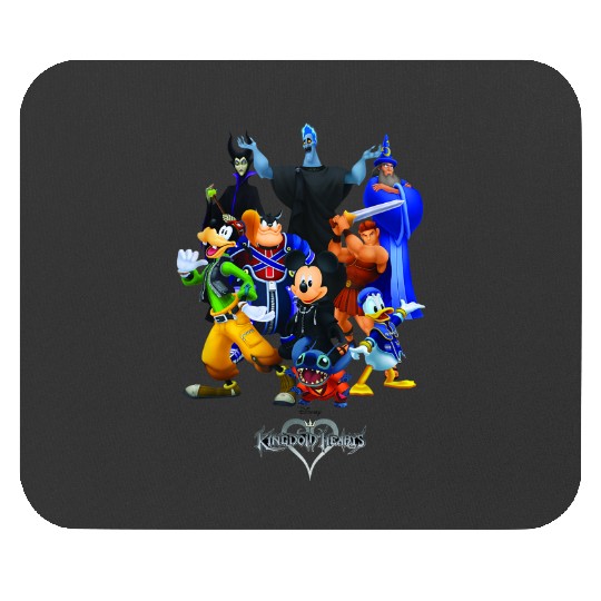 disneys Kingdom Hearts Magical Characters Mash Up Chest Logo Mouse Pads