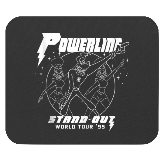 Disney A Goofy Movie Powerline World Tour Outline Poster Mouse Pads