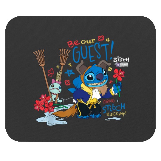 Disney 100 Stitch in Costume The Beast Be Our Gu Mouse Pads