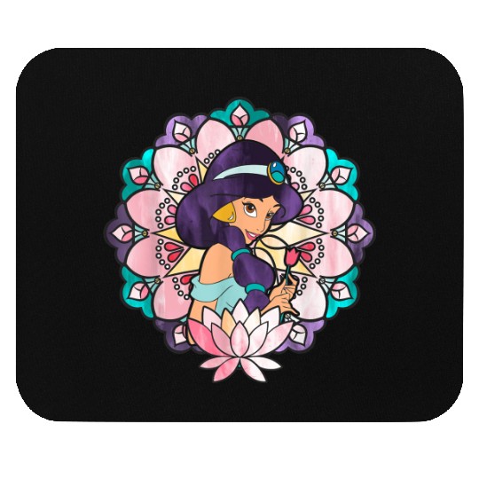 Disney Aladdin Jasmine Stained Glass Lotus Graph Mouse Pads