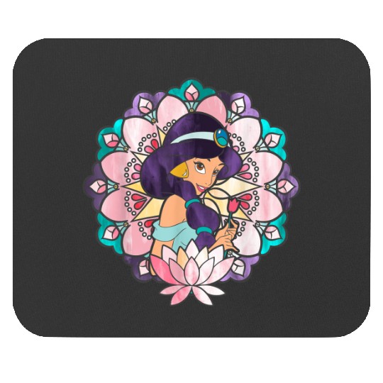 Disney Aladdin Jasmine Stained Glass Lotus Graph Mouse Pads