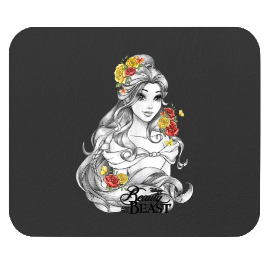 Disney Beauty And The Beast Belle Sketched Portrait Mouse Pads