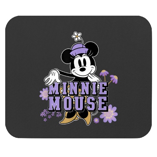 Disney Minnie Mouse Classic Look Floral Spring Flower Garden Mouse Pads
