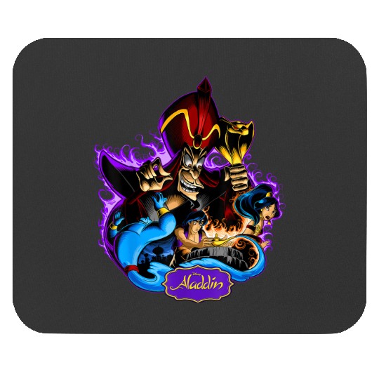 Disney Aladdin Jafar Genie Jasmine Art Graphic T Mouse Pads