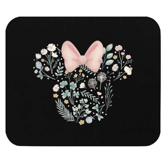 disneys Minnie Mouse Icon Spring Flowers Mouse Pads