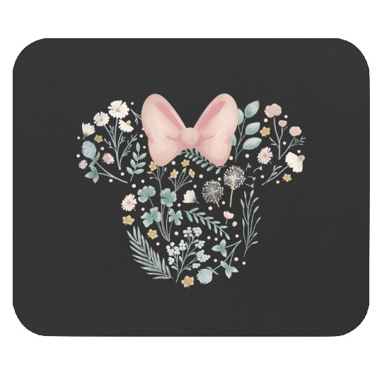 disneys Minnie Mouse Icon Spring Flowers Mouse Pads