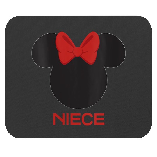 disneys Minnie Mouse Red Bow Icon Niece Family Mouse Pads