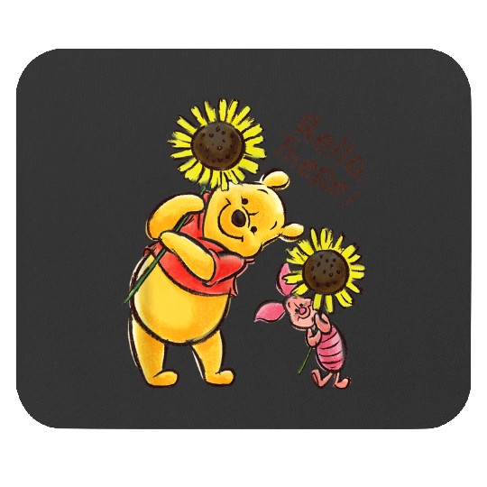 disneys Winnie The Pooh Piglet Hello There Sunflowers Mouse Pads