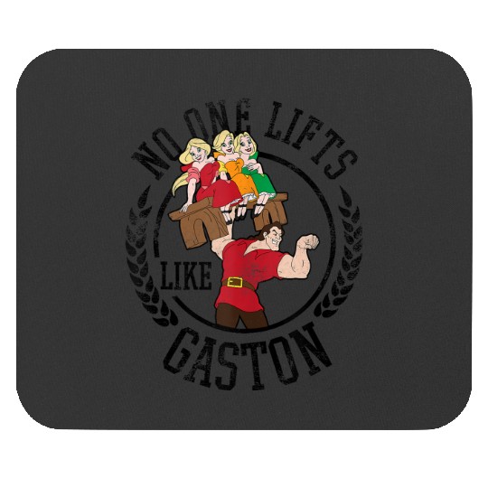 Disney Beauty and the Beast No One Lifts Like Gaston Badge Mouse Pads