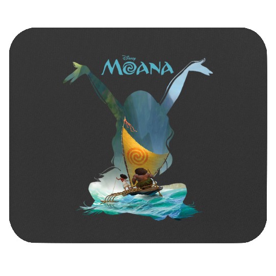 Disney Moana Maui Sailing Duo Chest Silhouette Poster Mouse Pads