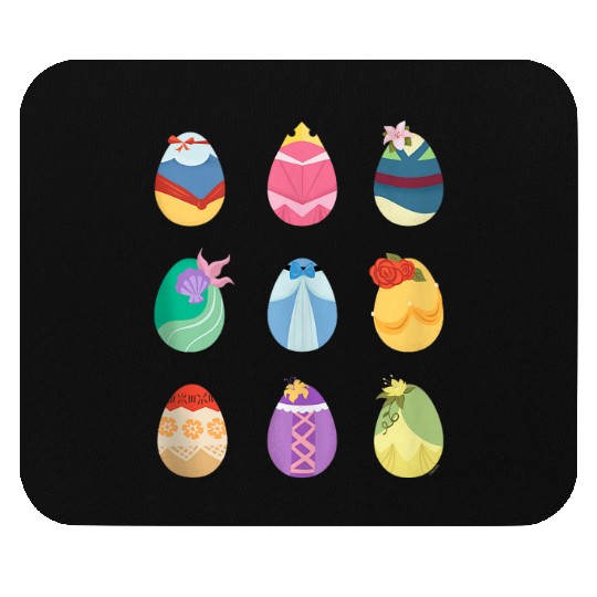 Disney Princess Easter Spring Nine Decorated Easter Eggs Mouse Pads