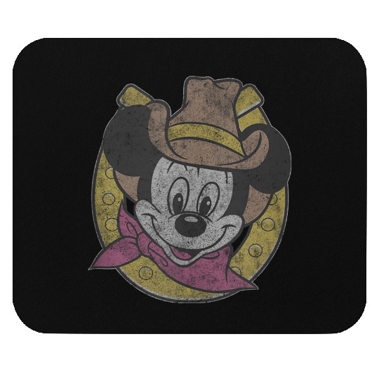 disneys Mickey Cowboy Classic Horseshoe Hat Mouse Pads