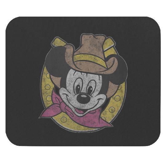 disneys Mickey Cowboy Classic Horseshoe Hat Mouse Pads