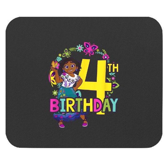 Disney Encanto Mirabel 4th Birthday Smile Floral Mouse Pads