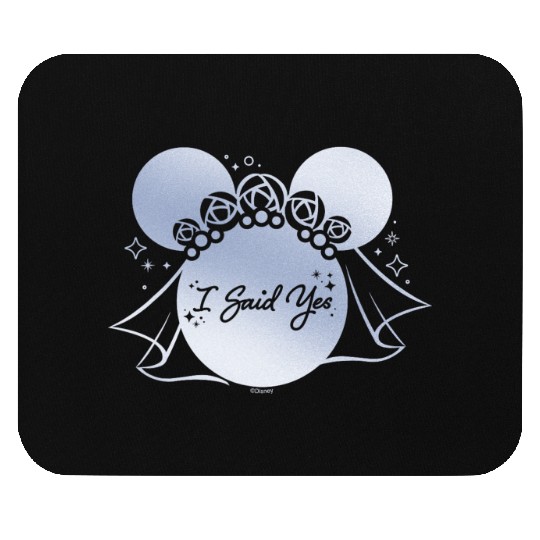 Disney I Said Yes Proposal Engagement Bridal Veil Minnie Mouse Pads