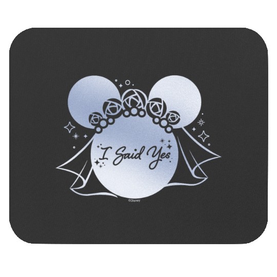 Disney I Said Yes Proposal Engagement Bridal Veil Minnie Mouse Pads