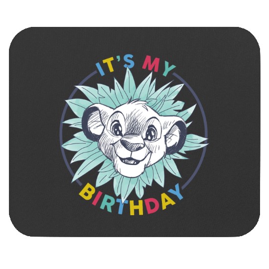 Disney The Lion King Birthday Floral Simba It's My Birthday Mouse Pads