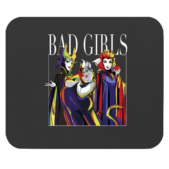 Disney Villains Bad Girls Group Shot Painted Graphic Mouse Pads