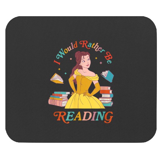 Disney Beauty and the Beast Belle I Would Rather Be Reading Mouse Pads