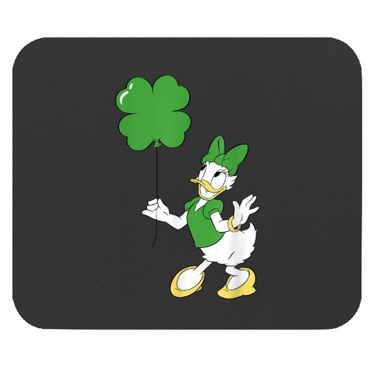 Disneyss Daisy Duck Shamrock Balloon St Patrick's Day Mouse Pads