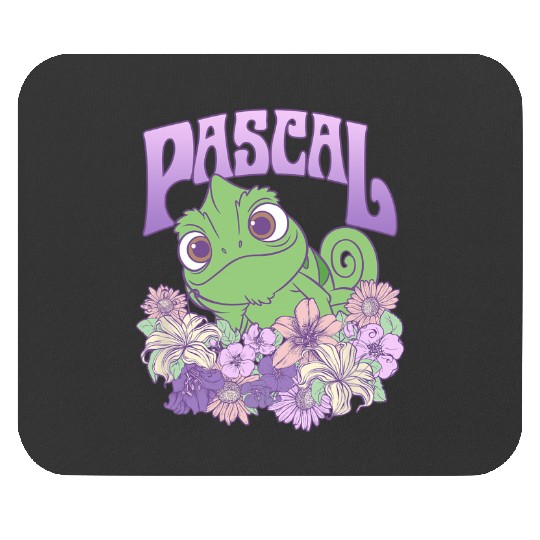 Disney Tangled Cute Pascal Floral Pastel Big Chest Portrait Mouse Pads