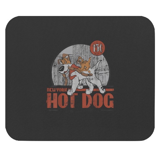 Disney Oliver Company New York Hot Dog Poster Mouse Pads