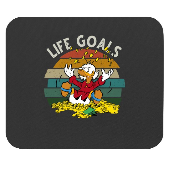 Retro Disney Ducktales Scrooge Goals McDuck Duck Tales Portrait  Vintage Style  Family Matching Tee Cool Gift Ideas Men Women Mouse Pads