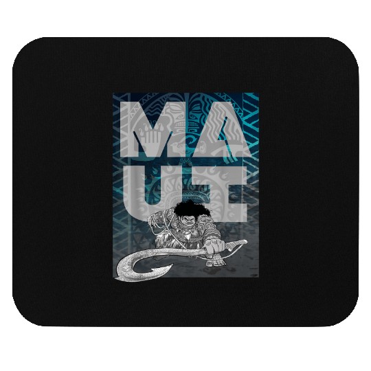 Disney Moana Maui Tattoo Style Letter Stack Port Mouse Pads