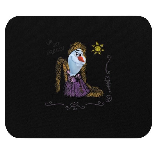 Disney Olaf Presents Rapunzel Costume Sketch Mouse Pads