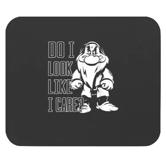 Disney Snow White Grumpy Do I Look Like I Care Mouse Pads
