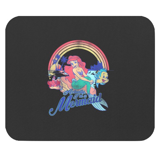 Disney The Little Mermaid Pastel Rainbow Retro Mouse Pads