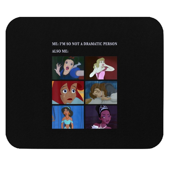 Disney Princess Not Dramatic Meme Panel Mouse Pads