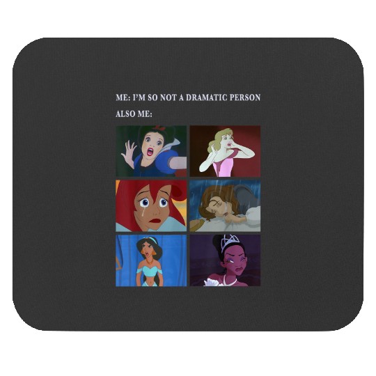 Disney Princess Not Dramatic Meme Panel Mouse Pads