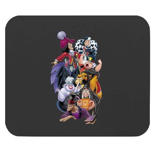 Disneyss Villains Classic Epic Group Shot Big Chest Portrait Mouse Pads