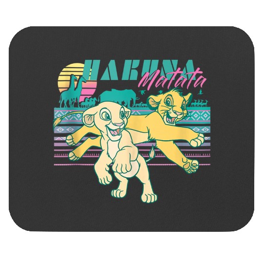 Disneyss Lion King Simba Nala Retro Landscape Portrait Mouse Pads
