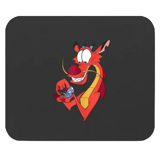 Disney Mulan Mushu And CriKee Pocket Logo Mouse Pads