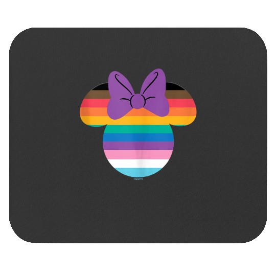 Disney Minnie Mouse Pride Inclusive Rainbow Head Icon Fill Mouse Pads