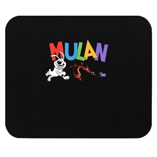 Disney Mulan Sidekick Friends Colorful Logo Mouse Pads