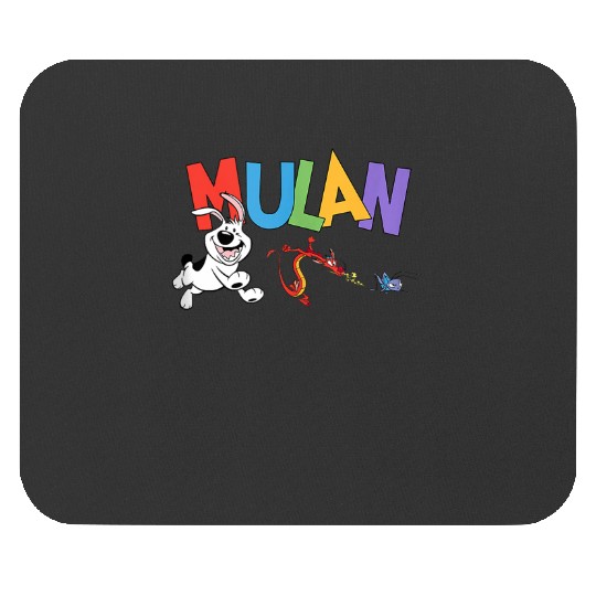 Disney Mulan Sidekick Friends Colorful Logo Mouse Pads