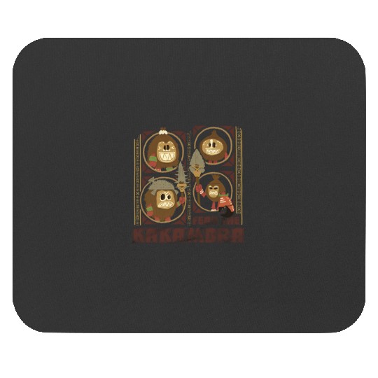 Disneyss Moana Fear The Kakamora Tiki Style Group Portrait Mouse Pads