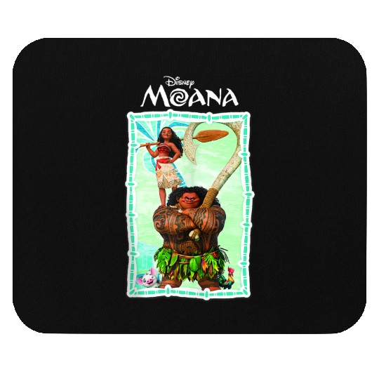Disneyss Moana Main Characters Group Shot Frame Chest Poster Mouse Pads