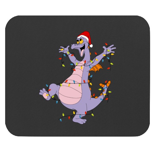 Disney Figment Christmas Lights Mouse Pads, Vintage Figment Epcot Center 90's Style Mouse Pads