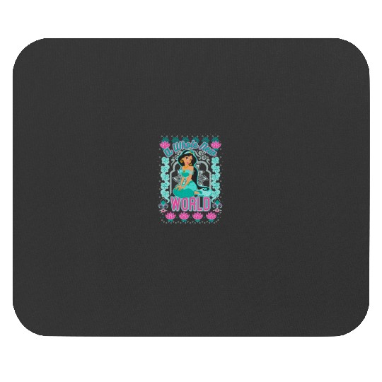 Disney Aladdin Christmas Jasmine A Whole New World Sweater Mouse Pads