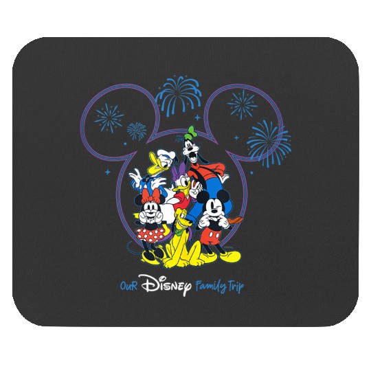 Disneyss Mickey And Friends Fireworks Our Disneyss Family Trip Mouse Pads